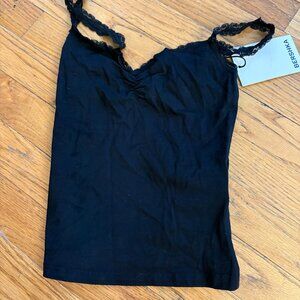 Bershka black lace cami
